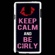 Coque Samsung Galaxy Note 4 Keep Calm Girly Noir