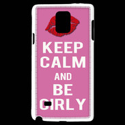 Coque Samsung Galaxy Note 4 Keep Calm Girly Rose