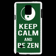 Coque Samsung Galaxy Note 4 Keep Calm Be Zen Vert