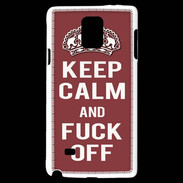 Coque Samsung Galaxy Note 4 Keep Calm Fuck Off Brique