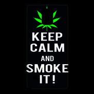 Coque Samsung Galaxy Note 4 Keep Calm Smoke Noir