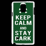 Coque Samsung Galaxy Note 4 Keep Calm Stay dark Vert