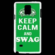 Coque Samsung Galaxy Note 4 Keep Calm Swag Vert