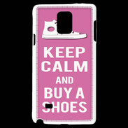 Coque Samsung Galaxy Note 4 Keep Calm Buy Shoes Rose