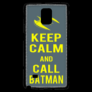 Coque Samsung Galaxy Note 4 Keep Calm Call Batman Gris