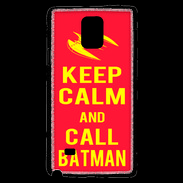 Coque Samsung Galaxy Note 4 Keep Calm Call Batman Rouge