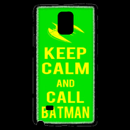 Coque Samsung Galaxy Note 4 Keep Calm Call Batman Vert