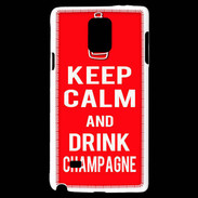 Coque Samsung Galaxy Note 4 Keep Calm Drink champagne Rouge