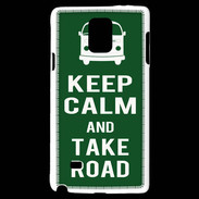 Coque Samsung Galaxy Note 4 Keep Calm Take road Vert