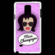 Coque Samsung Galaxy Note 4 Miss Champagne Brune