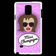 Coque Samsung Galaxy Note 4 Miss Champagne Chatain