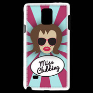 Coque Samsung Galaxy Note 4 Miss Clubbing Chatain