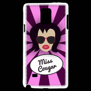 Coque Samsung Galaxy Note 4 Miss Cougar Brune