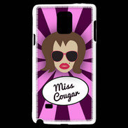 Coque Samsung Galaxy Note 4 Miss Cougar Chatain