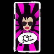 Coque Samsung Galaxy Note 4 Miss Fashion Brune