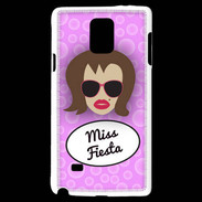 Coque Samsung Galaxy Note 4 Miss Fiesta Chatain