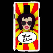 Coque Samsung Galaxy Note 4 Miss Latina Brune
