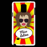 Coque Samsung Galaxy Note 4 Miss Latina Chatain