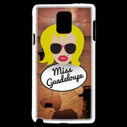 Coque Samsung Galaxy Note 4 Miss Guadeloupe Blonde