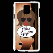Coque Samsung Galaxy Note 4 Miss Guyane Black