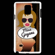 Coque Samsung Galaxy Note 4 Miss Guyane Rousse
