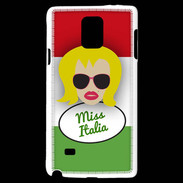 Coque Samsung Galaxy Note 4 Miss Italie Blonde