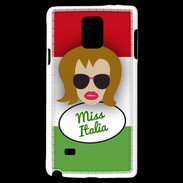 Coque Samsung Galaxy Note 4 Miss Italie Rousse