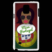Coque Samsung Galaxy Note 4 Miss Portugal Black