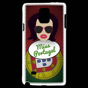 Coque Samsung Galaxy Note 4 Miss Portugal Brune