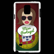 Coque Samsung Galaxy Note 4 Miss Portugal Chatain