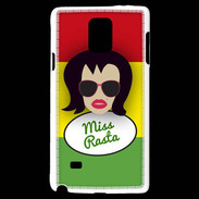Coque Samsung Galaxy Note 4 Miss Rasta Brune