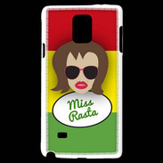 Coque Samsung Galaxy Note 4 Miss Rasta Chatain