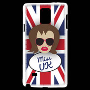 Coque Samsung Galaxy Note 4 Miss UK Chatain