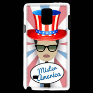 Coque Samsung Galaxy Note 4 Mister América Brun