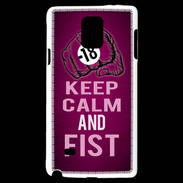 Coque Samsung Galaxy Note 4 Keep Calm and Fist Rose