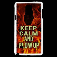 Coque Samsung Galaxy Note 4 Keep Calm and Grenade Feu