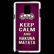 Coque Samsung Galaxy Note 4 Keep Calm and Hakuna Matata rose