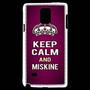 Coque Samsung Galaxy Note 4 Keep Calm and Miskine Rose