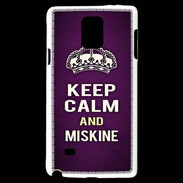 Coque Samsung Galaxy Note 4 Keep Calm and Miskine Violet