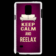 Coque Samsung Galaxy Note 4 Keep Calm and Reelax Rose