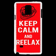 Coque Samsung Galaxy Note 4 Keep Calm and Reelax Rouge