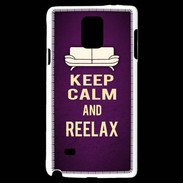 Coque Samsung Galaxy Note 4 Keep Calm and Reelax Violet