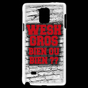 Coque Samsung Galaxy Note 4 Wesh Gros Rouge