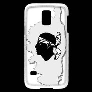 Coque Samsung Galaxy S5 Mini Carte de la Corse avec tête 5