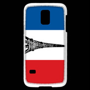 Coque Samsung Galaxy S5 Mini Drapeau français et Tour Eiffel
