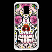 Coque Samsung Galaxy S5 Mini Tête de mort design et coloré
