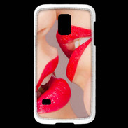 Coque Samsung Galaxy S5 Mini Bouche sexy Lesbienne et rouge à lèvres gloss