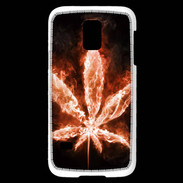 Coque Samsung Galaxy S5 Mini Cannabis en feu