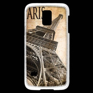Coque Samsung Galaxy S5 Mini Tour Eiffel vertigineuse vintage