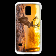 Coque Samsung Galaxy S5 Mini Cerf au levé du soleil